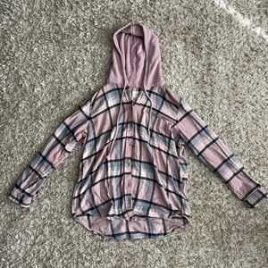 American Eagle Hooded Flannel